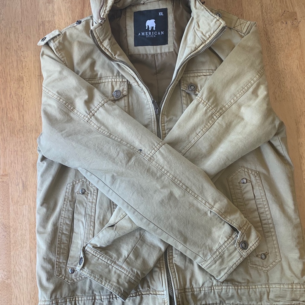 AMERICAN STITCH LIGHT BROWN/TAN COAT XXL